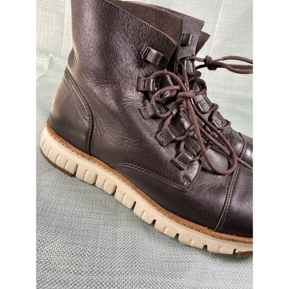 Cole Haan Zerogrand Cap Toe Boot Brown Men’s sz 9 9M Casual Shoes C23915